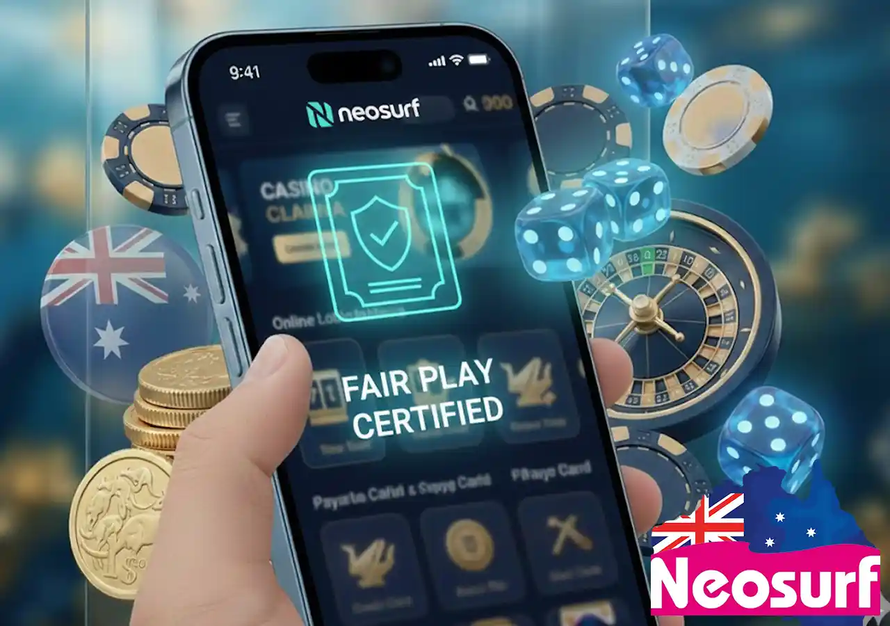 RNG certification and fair play standards at Australian Neosurf-friendly online casinos.